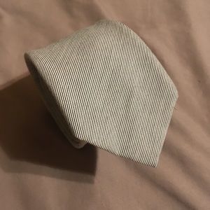 Alexander Olch White Italian Cotton Handmade Tie